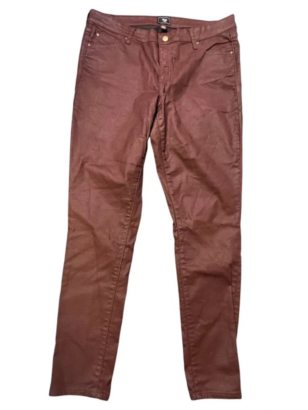 GAP Women's 16/33R Burgundy Coated Skinny Jeans Stretch 2122